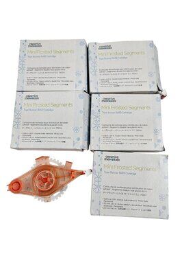Creative Memories Mini Frosted Segmenst Tape Runner Refill Cartridge Set of 6